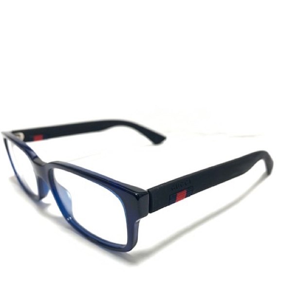 Gucci GG0012O 004 Blue Eyeglasses New Authentic